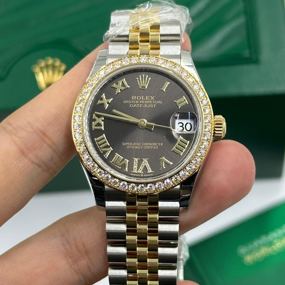 Rolex | Datejust | 278383RBR GREY ROMAN JUB | Gold/Steel | 31 mm | Gold/Steel | Grey | Automatic