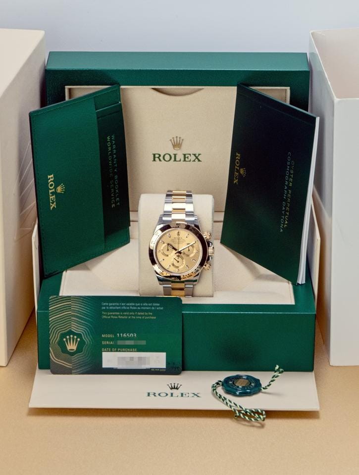 Rolex | Daytona | 116503 | Yellow gold | 40 mm | Yellow gold | Champagne | Automatic