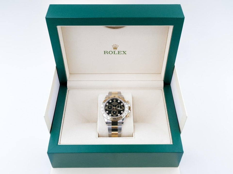 Rolex | Daytona | 116503 | Yellow gold | 40 mm | Gold/Steel | Black | Automatic
