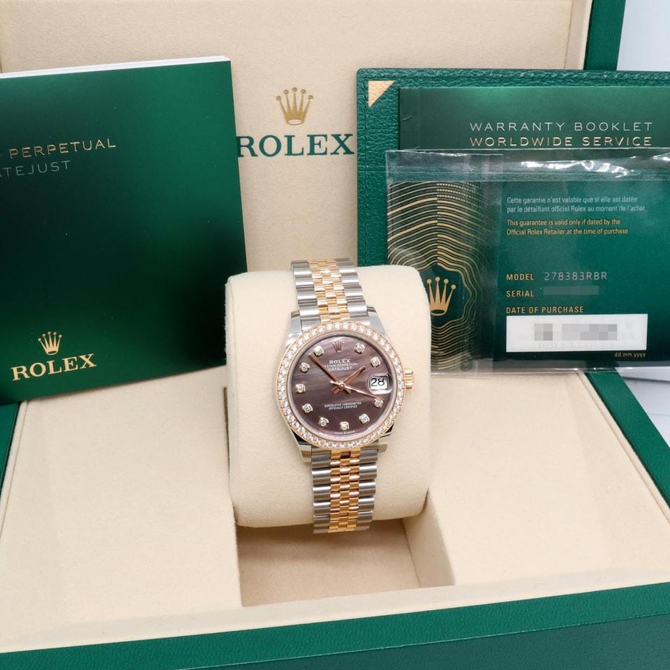 Rolex | Datejust | 278383RBR | Steel | 31 mm | Gold/Steel | Black | Automatic