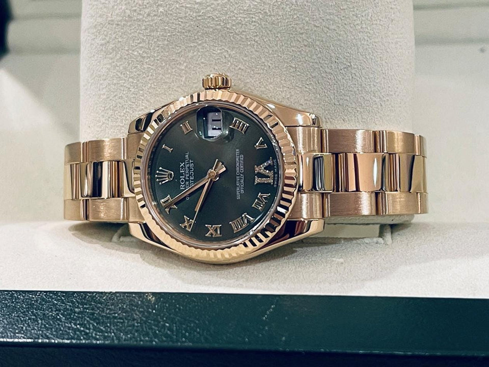 Rolex | Datejust | 178278 | Yellow gold | 31 mm | Yellow gold | Green | Automatic