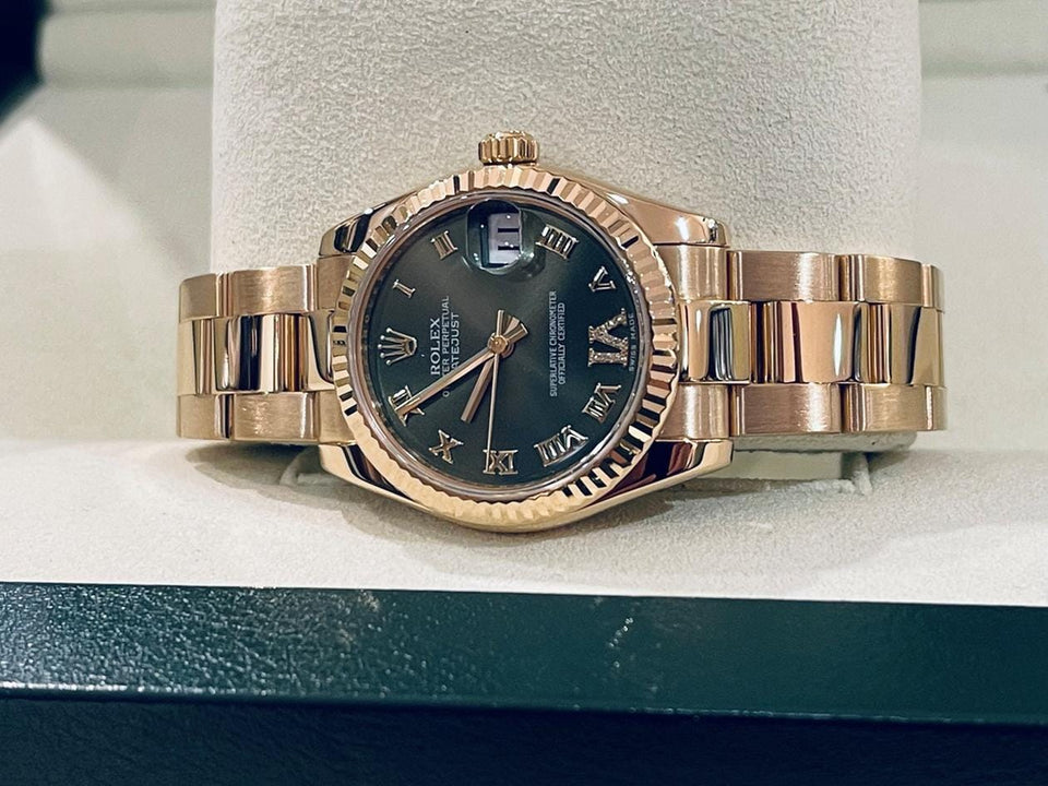 Rolex | Datejust | 178278 | Yellow gold | 31 mm | Yellow gold | Green | Automatic