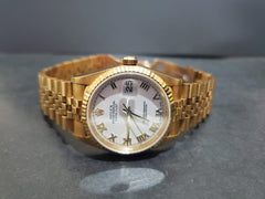 Rolex | Datejust | 16238 | Yellow gold | 36 mm | Yellow gold | White | Automatic