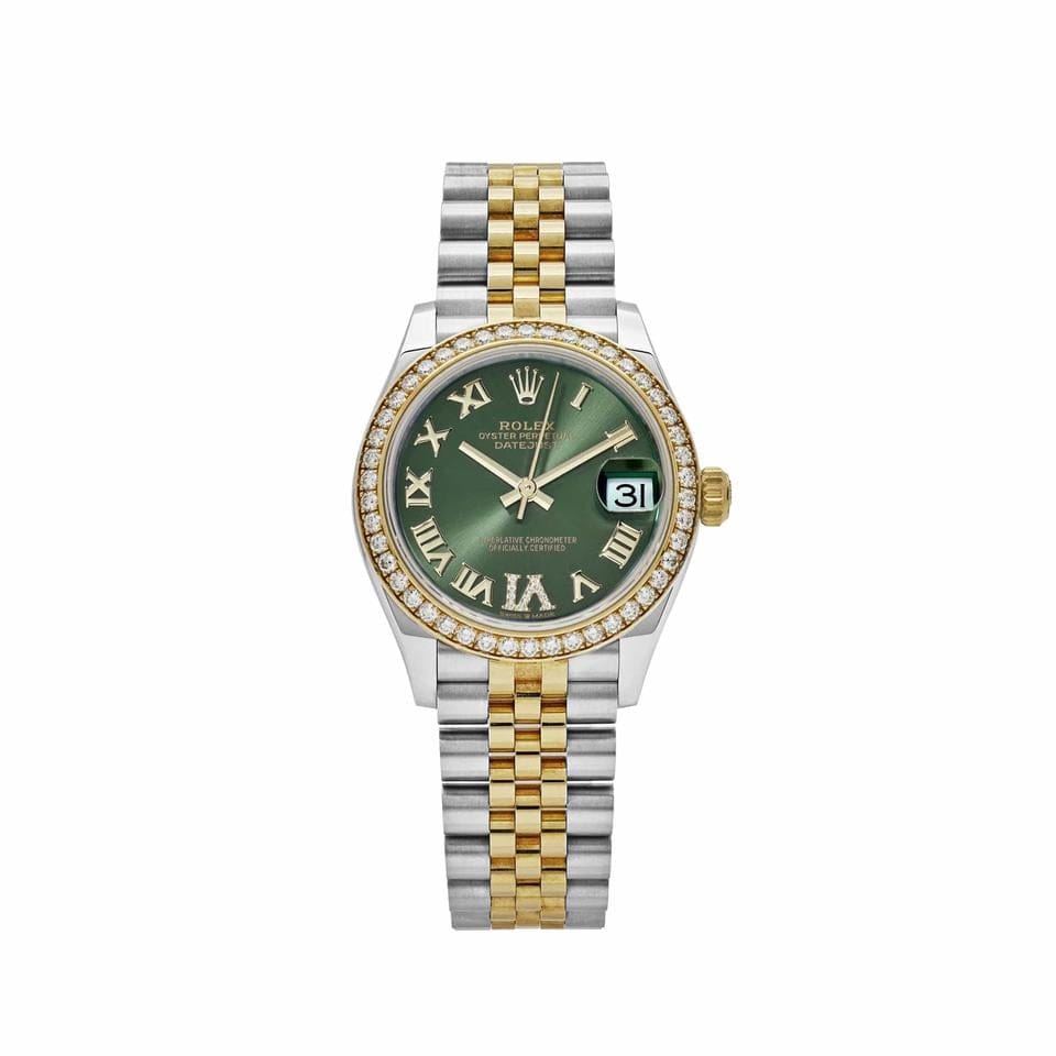 Rolex | Datejust | 278383RBR | Steel | 31 mm | Gold/Steel | Green | Automatic