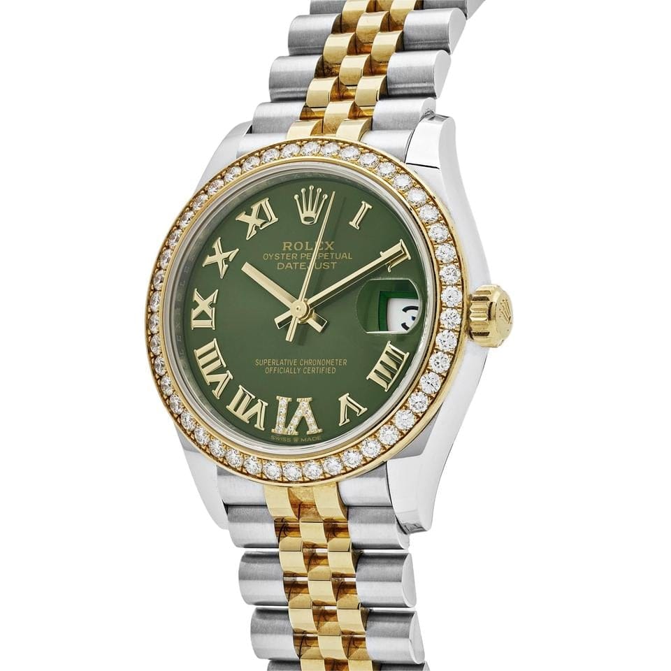Rolex | Datejust | 278383RBR | Steel | 31 mm | Gold/Steel | Green | Automatic