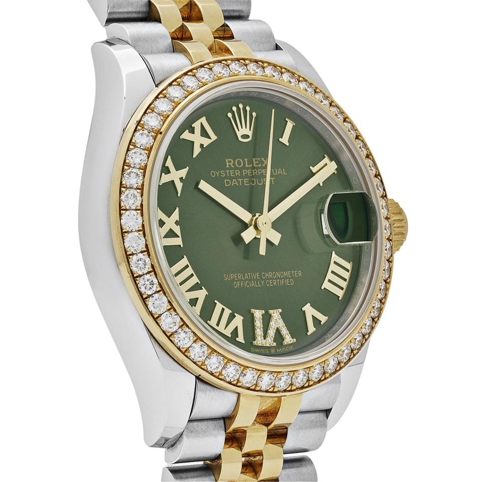 Rolex | Datejust | 278383RBR | Steel | 31 mm | Gold/Steel | Green | Automatic