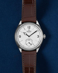 Rolex | 1908 | 52509 | White gold | 39 mm | Leather | White