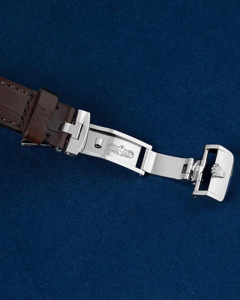 Rolex | 1908 | 52509 | White gold | 39 mm | Leather | White