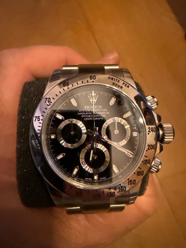 Rolex | Daytona | 116520 | Silver | 40 mm | Steel | Black | Automatic