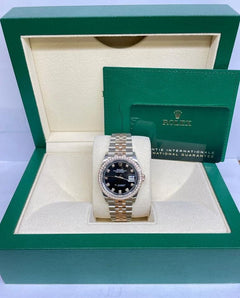 Rolex | Datejust | 126281RBR | Gold/Steel | 36 mm | Gold/Steel | Black | Automatic
