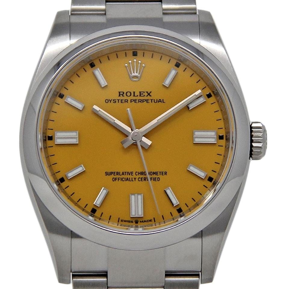 Rolex | Oyster Perpetual | 116000 | Steel | 36 mm | Steel | Yellow | Automatic