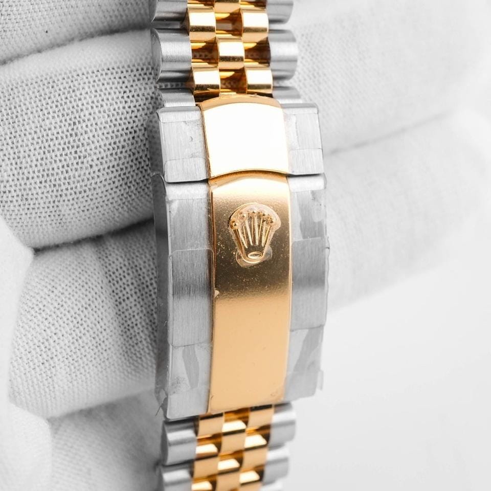 Rolex | Datejust | 126283RBR | Yellow gold | 36 mm | Steel | Champagne | Automatic