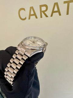 Rolex | Day-Date | 118239 | White gold | 36 x 43 mm | White gold | Silver | Automatic