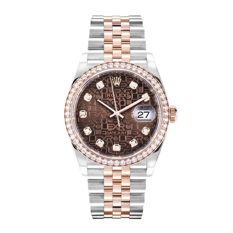 Rolex | Datejust | 126281RBR | Steel | 36 mm | Gold/Steel | Brown | Automatic
