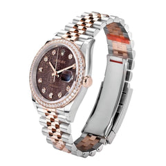 Rolex | Datejust | 126281RBR | Steel | 36 mm | Gold/Steel | Brown | Automatic