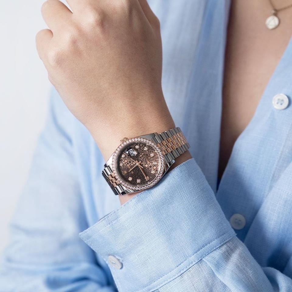 Rolex | Datejust | 126281RBR | Steel | 36 mm | Gold/Steel | Brown | Automatic