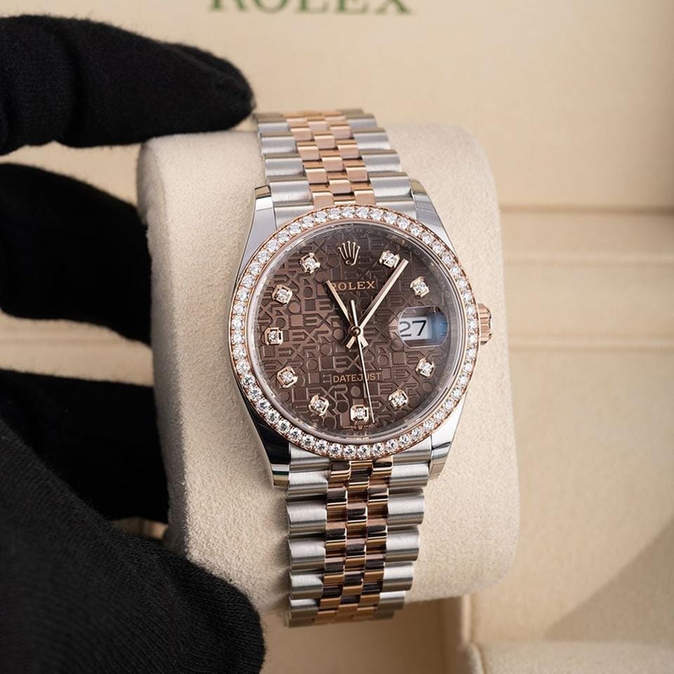 Rolex | Datejust | 126281RBR | Steel | 36 mm | Gold/Steel | Brown | Automatic
