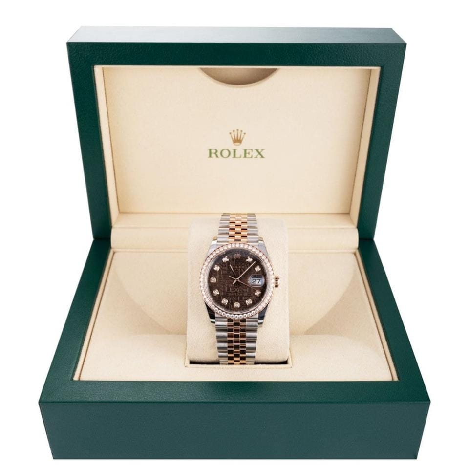 Rolex | Datejust | 126281RBR | Steel | 36 mm | Gold/Steel | Brown | Automatic