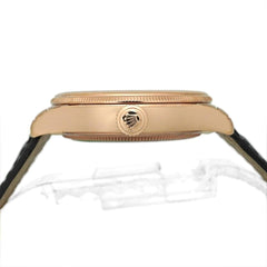 Rolex | Cellini | 50525 | Rose gold | 39 mm | Calf skin | Brown | Automatic