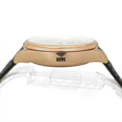 Rolex | Cellini | 50525 | Rose gold | 39 mm | Calf skin | Brown | Automatic