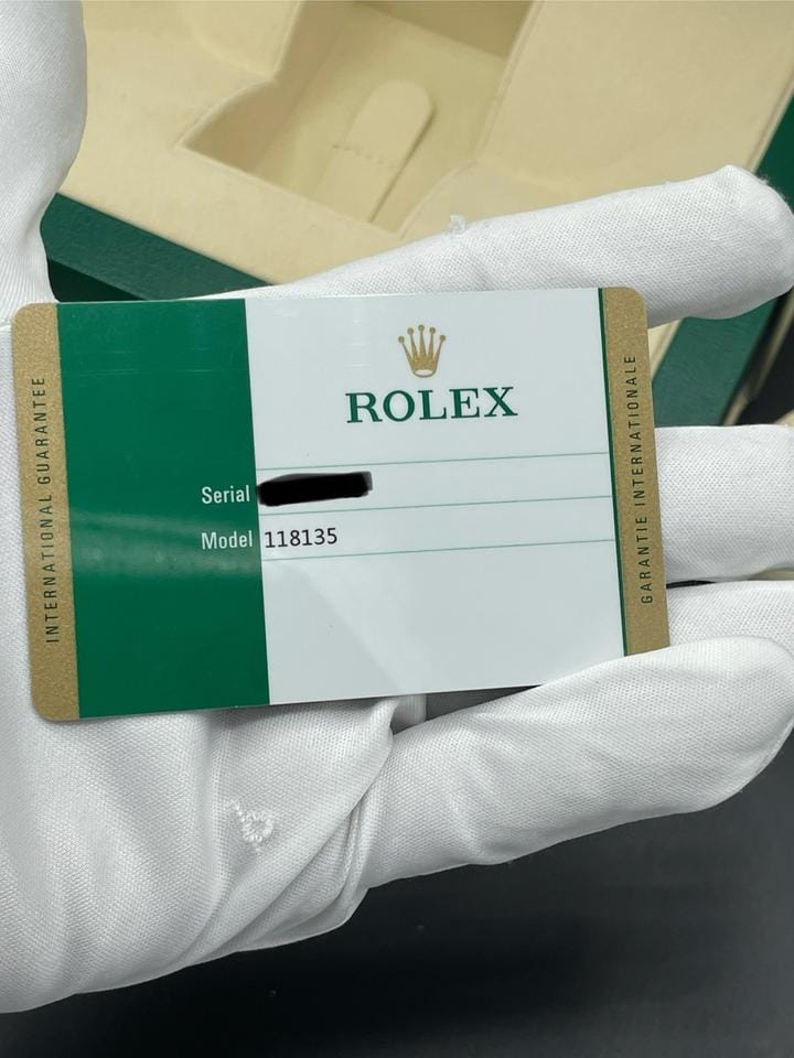 Rolex | Day-Date | 118135 | Rose gold | 36 mm | Silver | Automatic