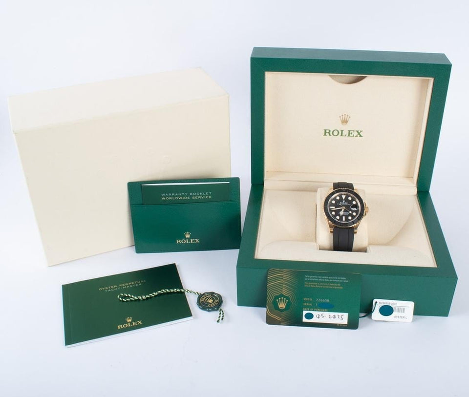 Rolex | Yacht-Master | 226658 | Yellow gold | 42 x 50 mm | Rubber | Black | Automatic