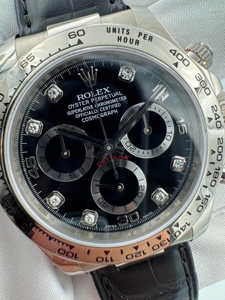 Rolex | Daytona | 116519LN | White gold | 40 x 43 mm | Rubber | Black | Automatic