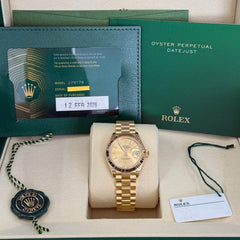 Rolex | Datejust | 279178 | Yellow gold | 28 mm | Yellow gold | Champagne | Automatic
