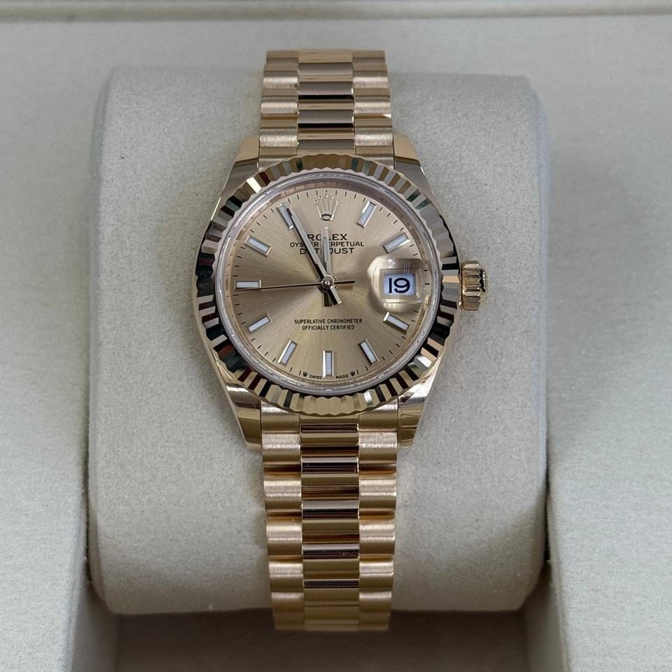 Rolex | Datejust | 279178 | Yellow gold | 28 mm | Yellow gold | Champagne | Automatic