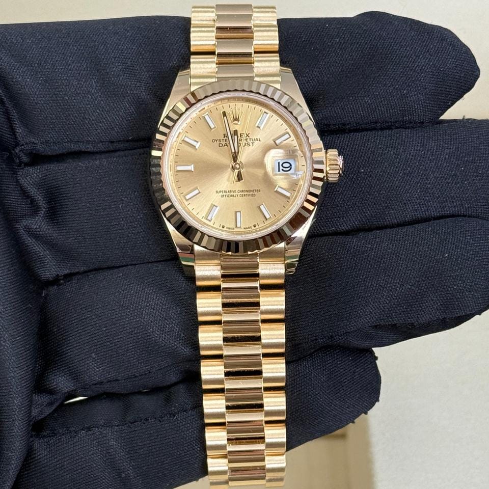 Rolex | Datejust | 279178 | Yellow gold | 28 mm | Yellow gold | Champagne | Automatic