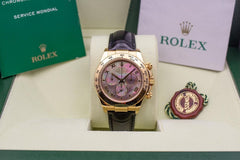 Rolex | Daytona | 116518 | Yellow gold | 40 mm | Leather | Mother of pearl | Automatic