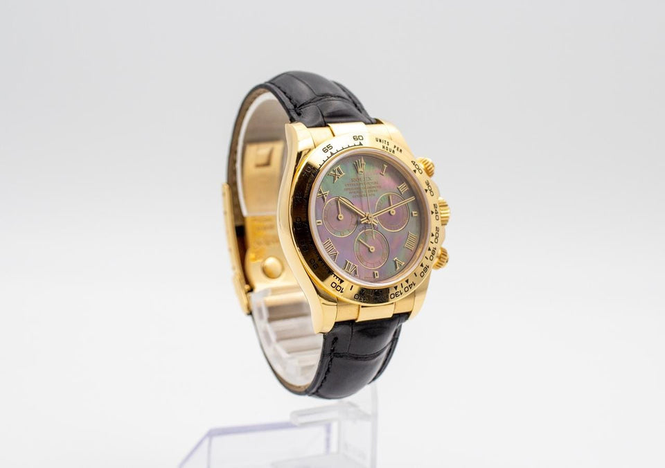 Rolex | Daytona | 116518 | Yellow gold | 40 mm | Leather | Mother of pearl | Automatic