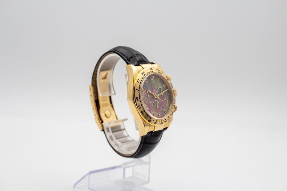 Rolex | Daytona | 116518 | Yellow gold | 40 mm | Leather | Mother of pearl | Automatic