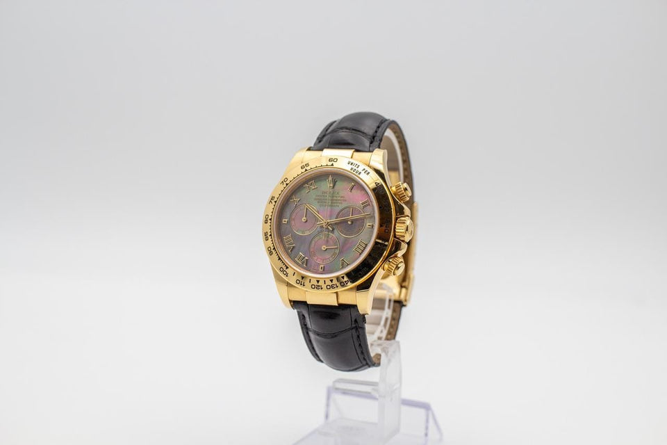 Rolex | Daytona | 116518 | Yellow gold | 40 mm | Leather | Mother of pearl | Automatic