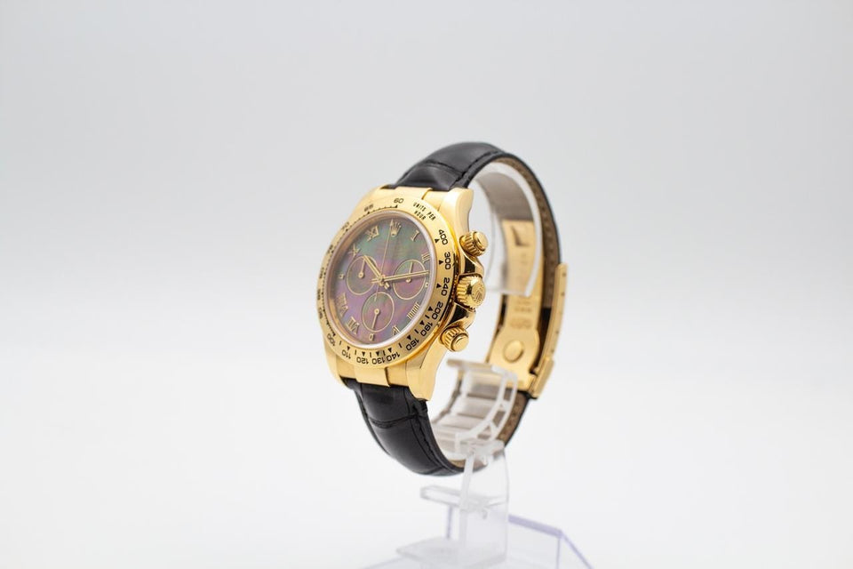 Rolex | Daytona | 116518 | Yellow gold | 40 mm | Leather | Mother of pearl | Automatic