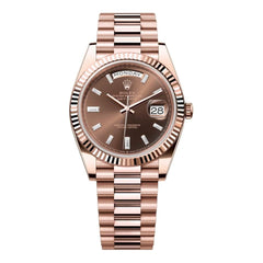 Rolex | Day-Date | 228235-0003 | 40 mm | Rose gold | Brown | Automatic