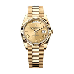 Rolex | Day-Date | 228238-0006 | 40 mm | Yellow gold | Champagne | Automatic