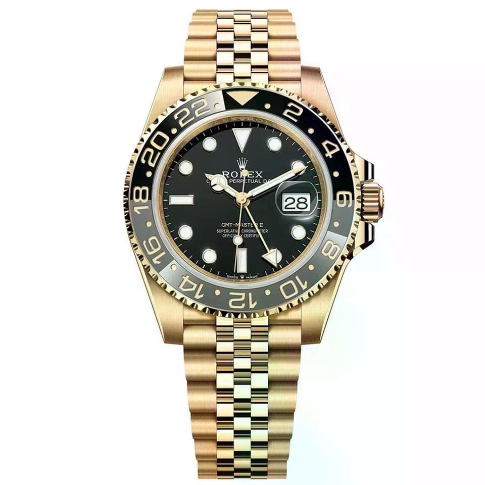 Rolex | GMT-Master II | 126718GRNR-0001 | 40 mm | Yellow gold | Black | Automatic