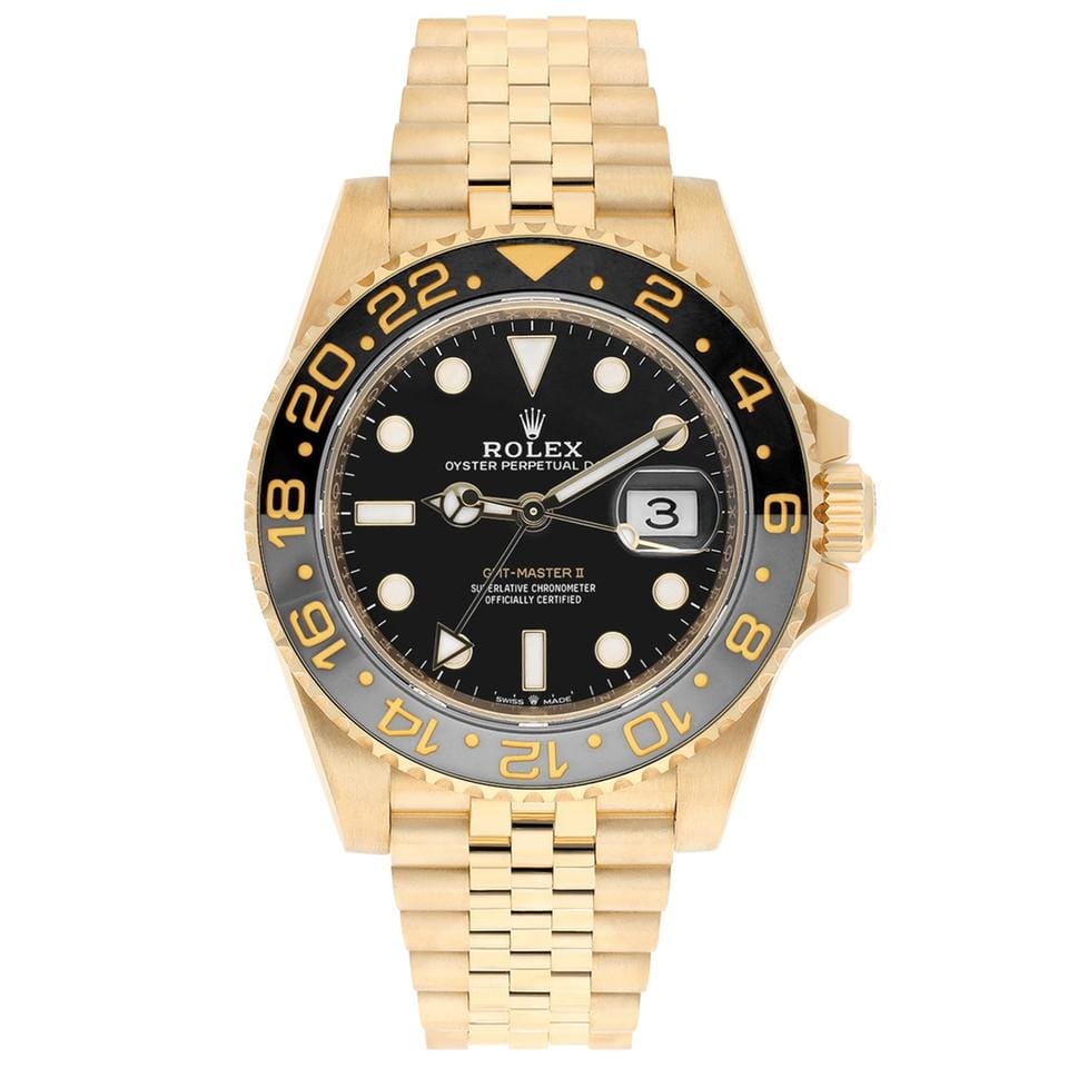 Rolex | GMT-Master II | 126718GRNR-0001 | 40 mm | Yellow gold | Black | Automatic