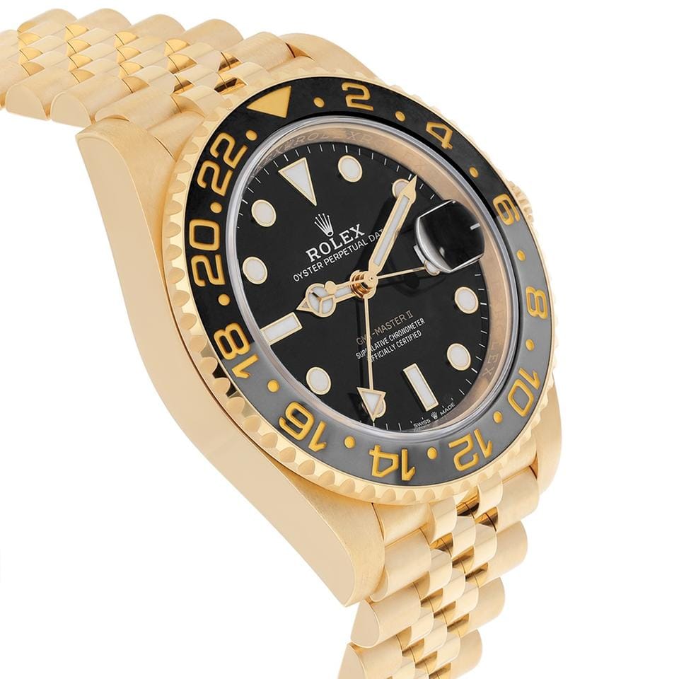 Rolex | GMT-Master II | 126718GRNR-0001 | 40 mm | Yellow gold | Black | Automatic