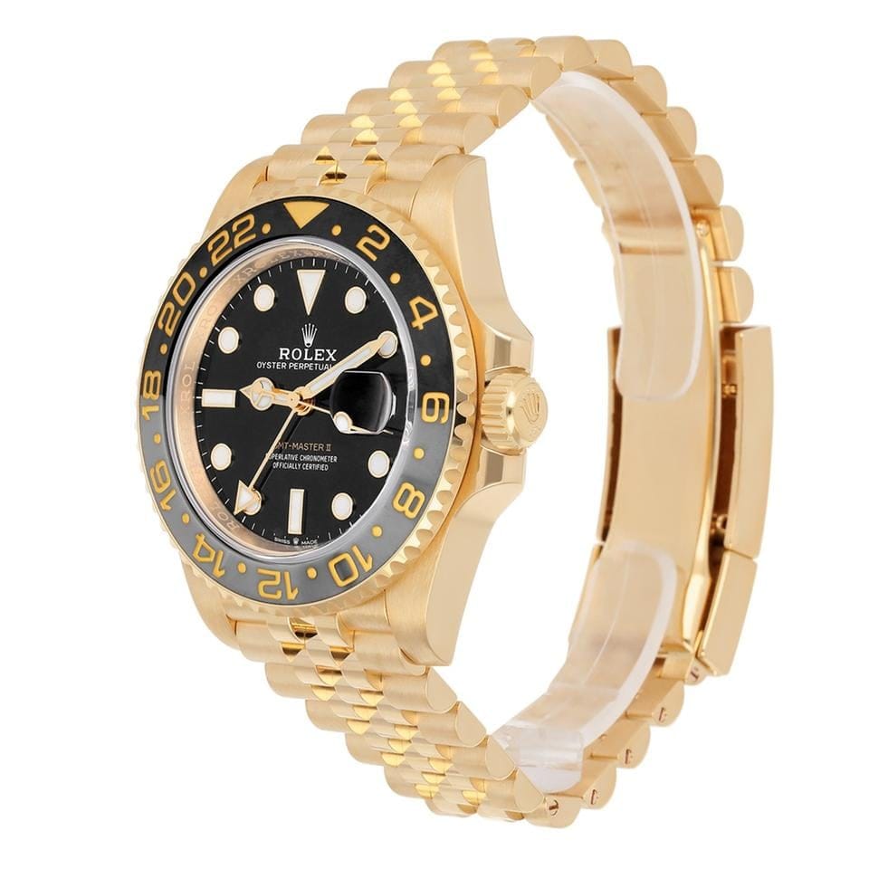 Rolex | GMT-Master II | 126718GRNR-0001 | 40 mm | Yellow gold | Black | Automatic