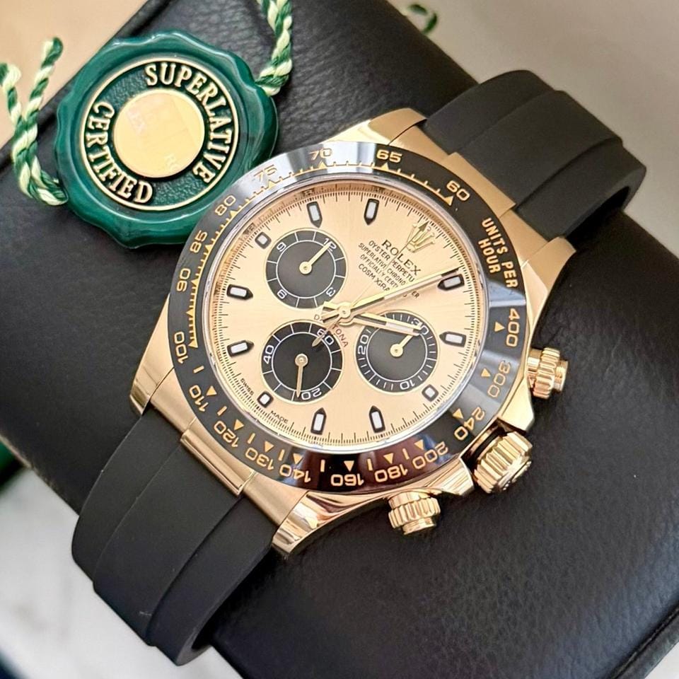 Rolex | Daytona | 116518LN | Yellow gold | 40 mm | Rubber | Champagne | Automatic