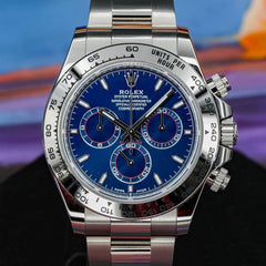 Rolex | Daytona | 126509 | White gold | 40 mm | White gold | Blue | Automatic