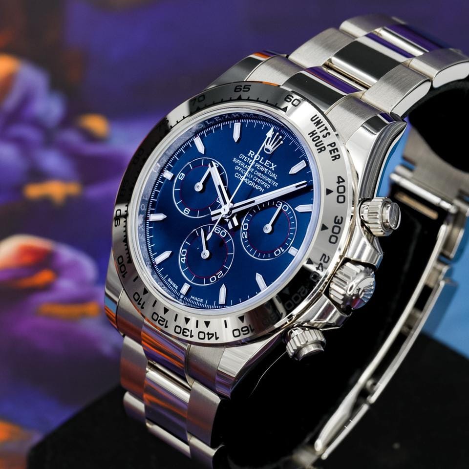Rolex | Daytona | 126509 | White gold | 40 mm | White gold | Blue | Automatic