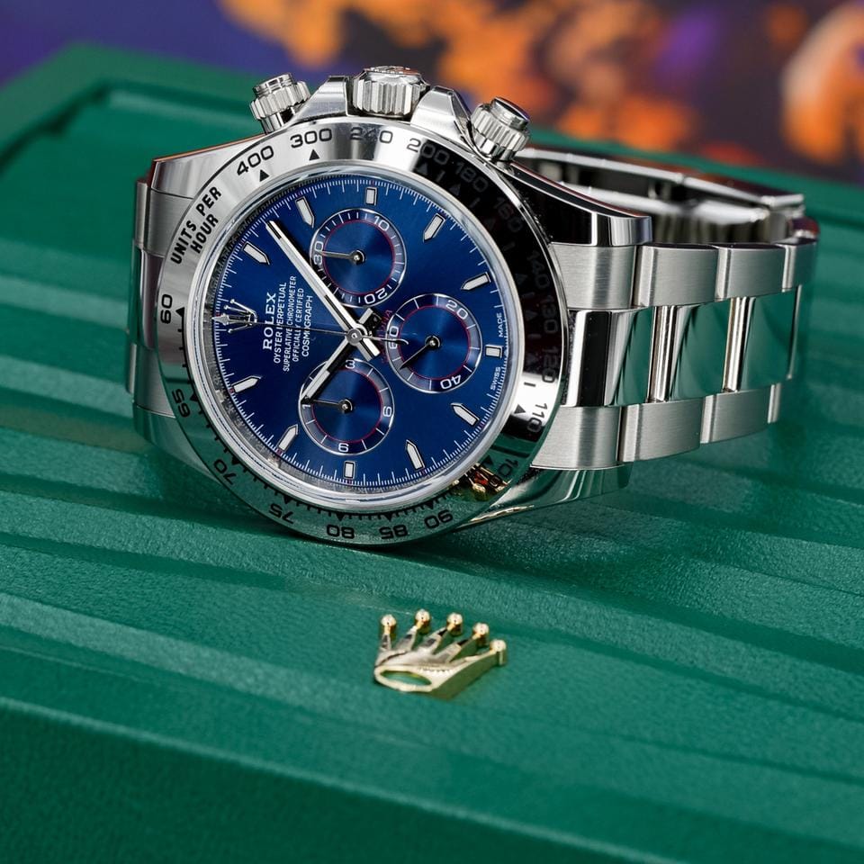Rolex | Daytona | 126509 | White gold | 40 mm | White gold | Blue | Automatic