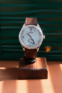 Rolex | 1908 | 52506 | Platinum | 39 mm | Leather | Blue | Automatic