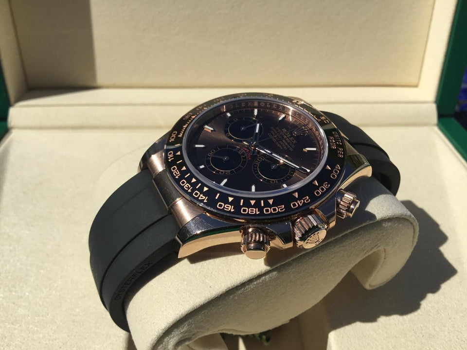 Rolex | Daytona | 126515LN | Rose gold | 40 mm | Rubber | Brown | Automatic