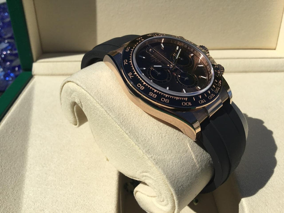 Rolex | Daytona | 126515LN | Rose gold | 40 mm | Rubber | Brown | Automatic