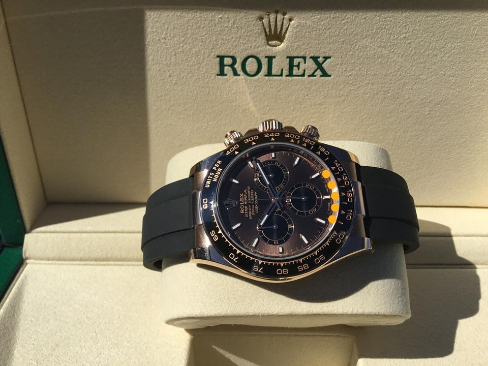 Rolex | Daytona | 126515LN | Rose gold | 40 mm | Rubber | Brown | Automatic