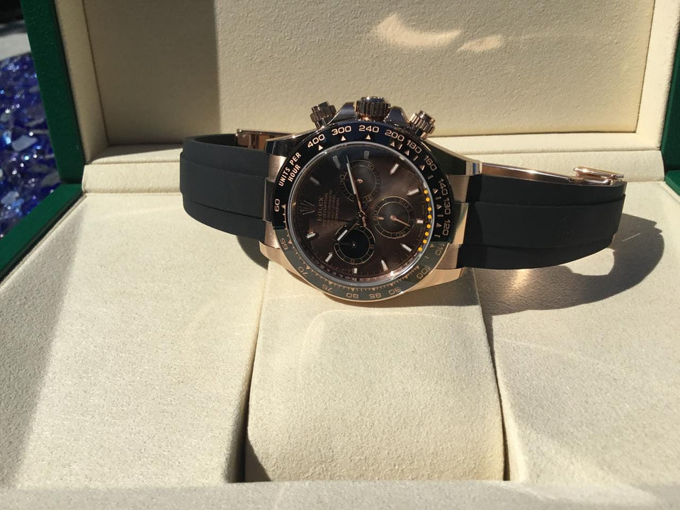 Rolex | Daytona | 126515LN | Rose gold | 40 mm | Rubber | Brown | Automatic